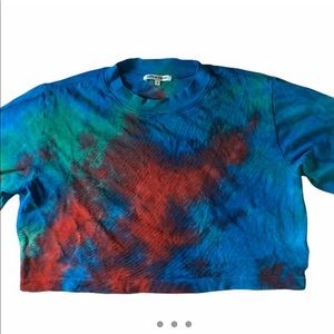 *SOLD ON DEPOP* COTTON CITIZEN LONG SLEEVED TIE DYE CROP TOP
